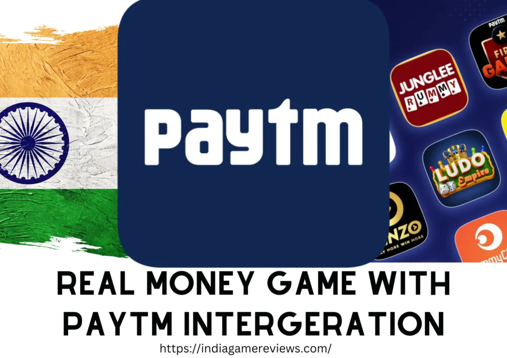 Image showing logo of Paytm india flag and some logos of online casino game Casinos Accepting Paytm